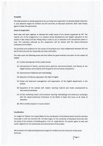 Memorandum of Understanding between the foundation Angels for Children and the University of Education Karlsruhe p.2